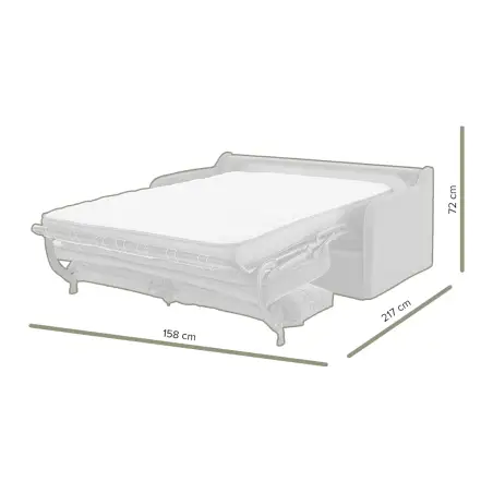 AUGUSTE convertible 2 places velours