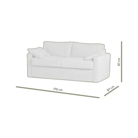 LEON convertible 2 places velours