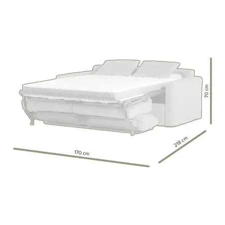 LEON convertible 2 places coton-lin