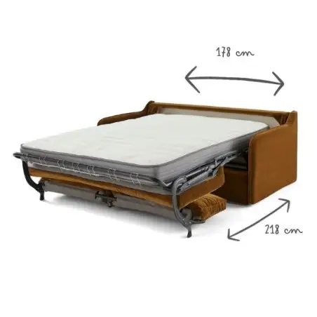 AUGUSTE CONVERTIBLE 3 PLACES VELOURS