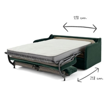 AUGUSTE COVERTIBLE 4 PLACES VELOURS