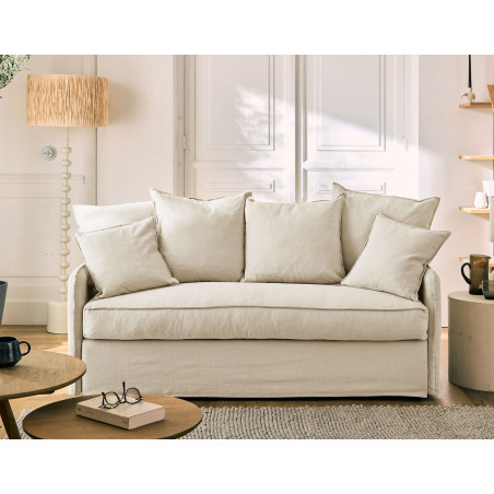 AUGUSTE CONVERTIBLE 3 PLACES COTON-LIN