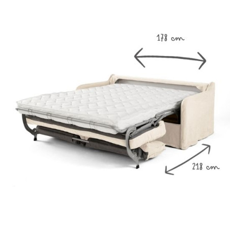 AUGUSTE CONVERTIBLE 3 PLACES COTON-LIN