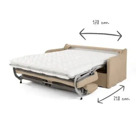 AUGUSTE CONVERTIBLE 3 PLACES COTON-LIN