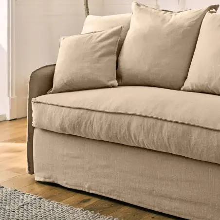 AUGUSTE CONVERTIBLE 3 PLACES COTON-LIN