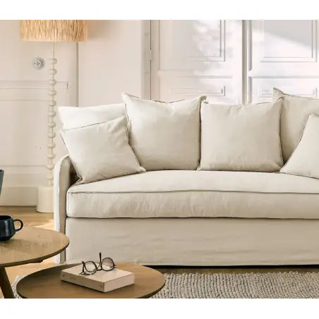 AUGUSTE convertible 4places mix coton-lin