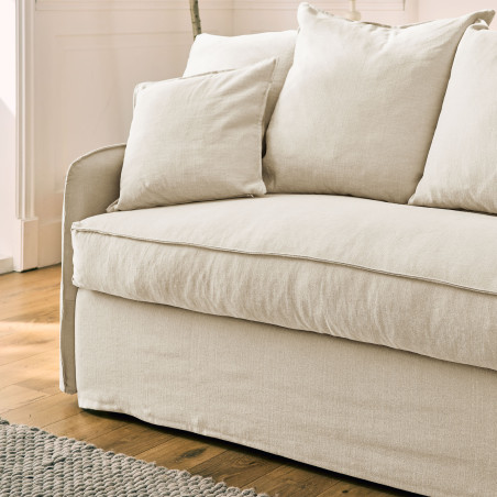 AUGUSTE convertible 4places mix coton-lin