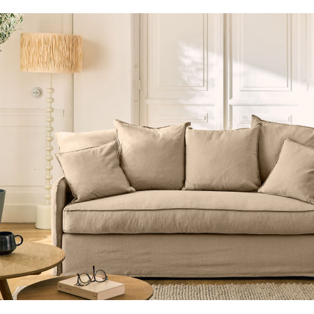 AUGUSTE convertible 4places mix coton-lin