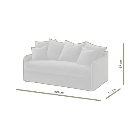 AUGUSTE convertible 4places mix coton-lin