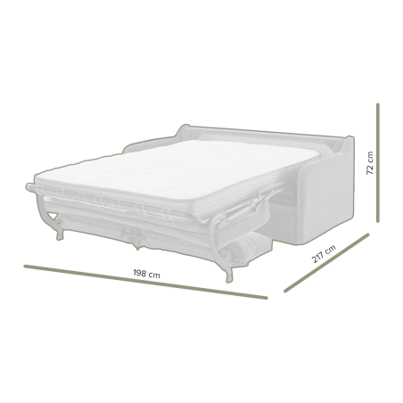 AUGUSTE convertible 4places mix coton-lin