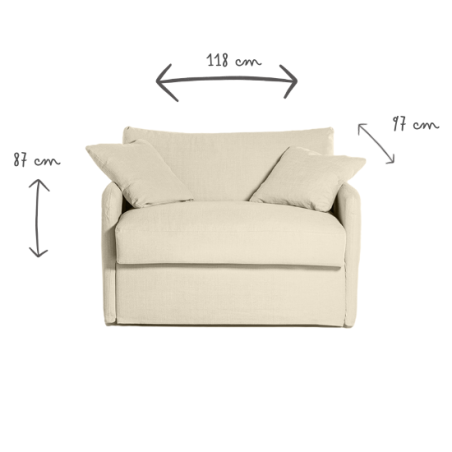 GASPARD Loveseat convertible