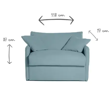 GASPARD Loveseat convertible