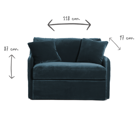 GASPARD Loveseat convertible