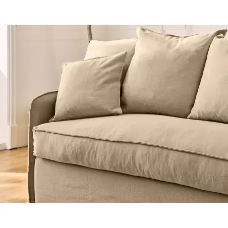 AUGUSTE CONVERTIBLE 3 PLACES COTON-LIN