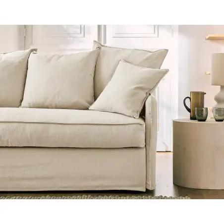 AUGUSTE convertible 4places mix coton-lin