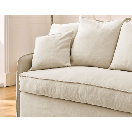 AUGUSTE convertible 4places mix coton-lin