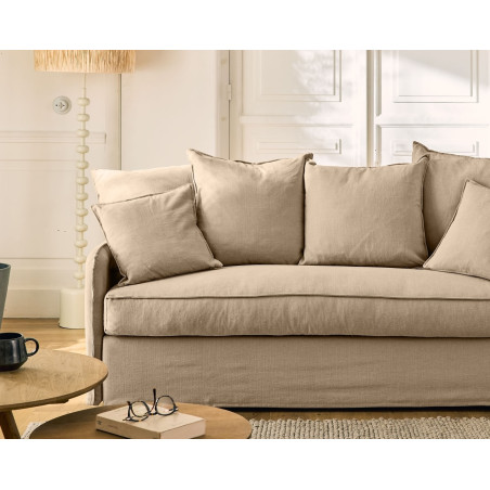 AUGUSTE convertible 4places mix coton-lin