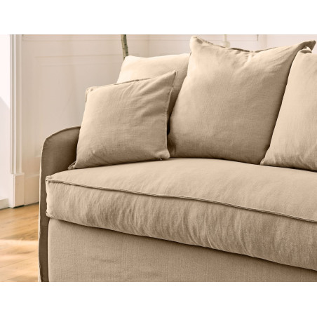 AUGUSTE convertible 4places mix coton-lin