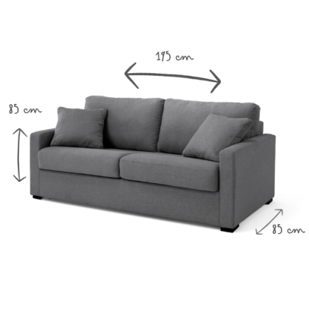 ADAM fixe 4 places tissu