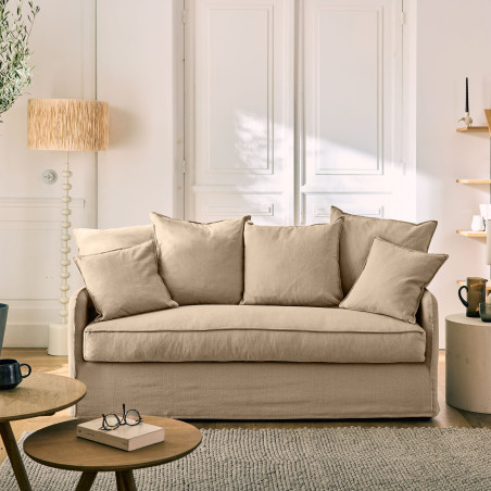 Auguste fixe 3 places Coton-lin