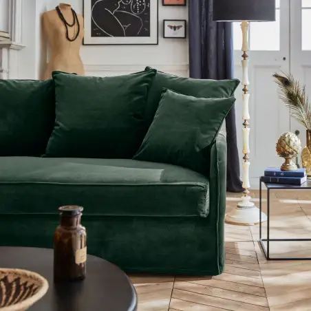 AUGUSTE fixe 3 places velours