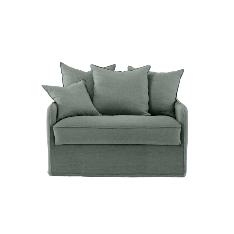 Auguste fixe loveseat coton-lin