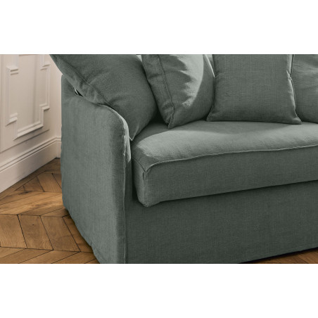 Auguste fixe loveseat coton-lin