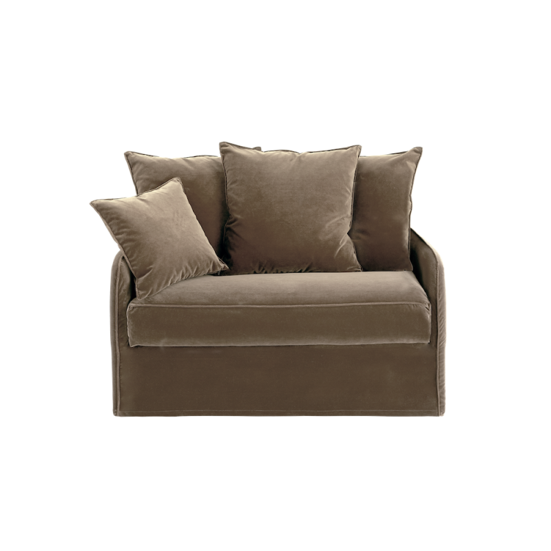 Auguste fixe loveseat velours