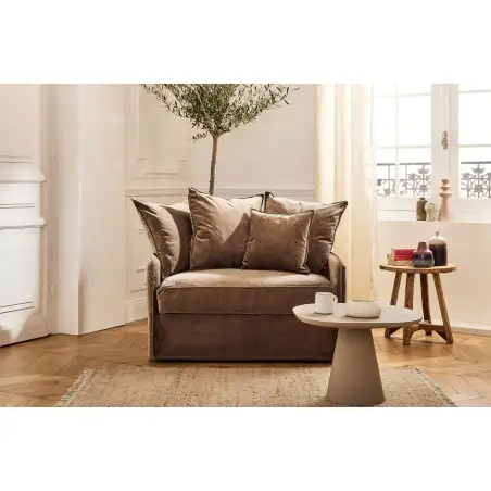 AUGUSTE fixe 1,5 place velours