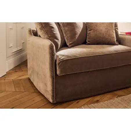 AUGUSTE fixe 1,5 place velours