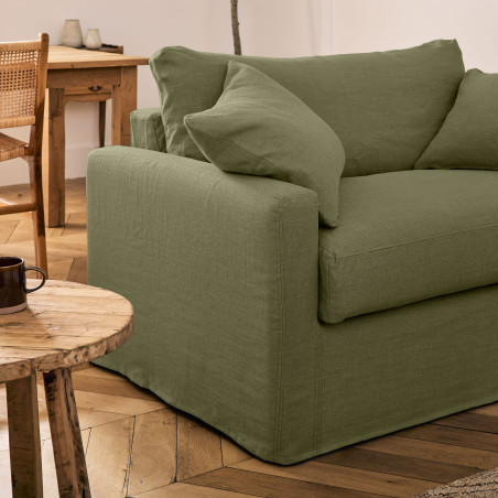 Canapé LEON Loveseat Fixe lin