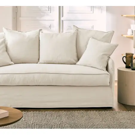 AUGUSTE fixe 2 places coton-lin