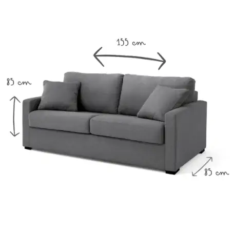 ADAM fixe 2 places tissu