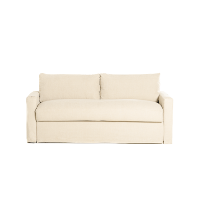 Canapé convertible 3 places OSCAR, Lin, déhoussable