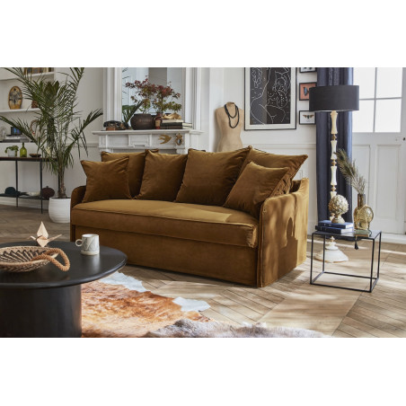 AUGUSTE CONVERTIBLE 3 PLACES VELOURS