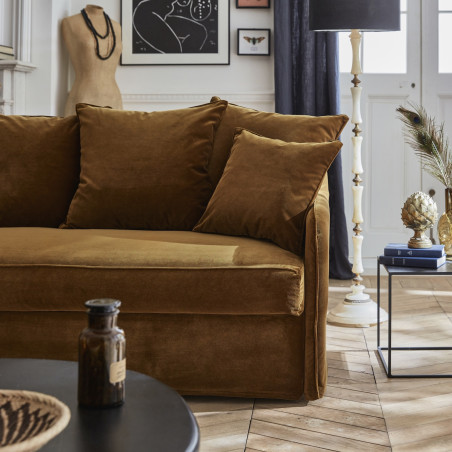 AUGUSTE CONVERTIBLE 3 PLACES VELOURS