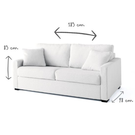 ADAM convertible 3 places bouclette