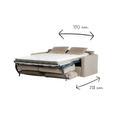 LEON convertible 3 places lin 