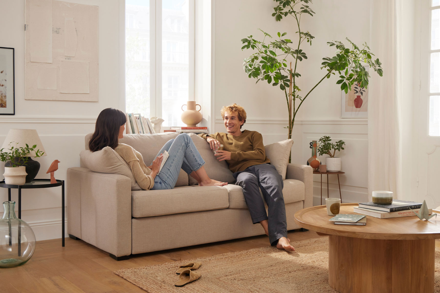 Canapé Convertible IKEA GRÄLVIKEN – Gris, 3 Places, Couchage Double – Occasion